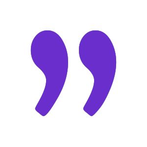 purple quotes white